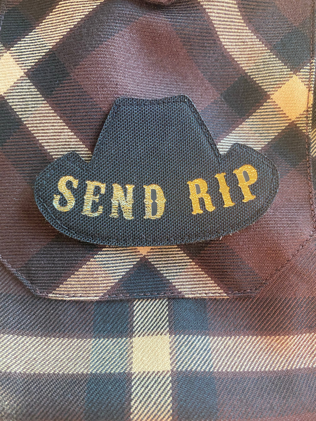 Send Rip Lasercut patch