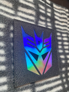 Decepticons Holographic Lasercut