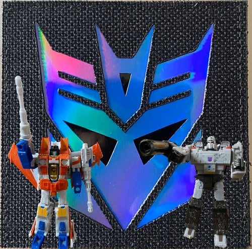 Decepticons Holographic Lasercut